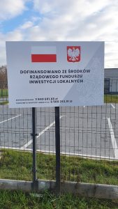 Tablica unijna na dotację Poznań