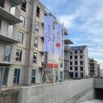 Flagi na plac budowy