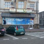 Oklejanie witryny dla banku Szamotuły