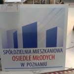 Plexi do podświetleń - szyld dla spółdzielni w Poznaniu