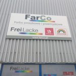 Szyld z dibondu na magazynie w Poznaniu