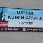 Oznakowanie firmy Usługi Kominiarskie