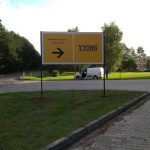 Konstrukcja i tablica z dibondu Piła