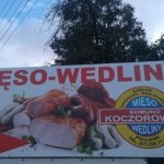 Materiały reklamowe - tablica dla rzeźnika