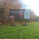 Tablica reklamowa dla stacji paliw Jarocin