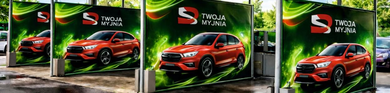 Banery na myjnię dwustronne